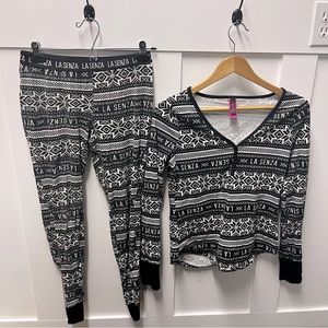 La Senza long sleeve pajama set size‎ S